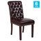 Flash Furniture 18.5 W, 27.5 L, 39.75 H 6-BT-P-BRN-LEA-GG - alternate 7